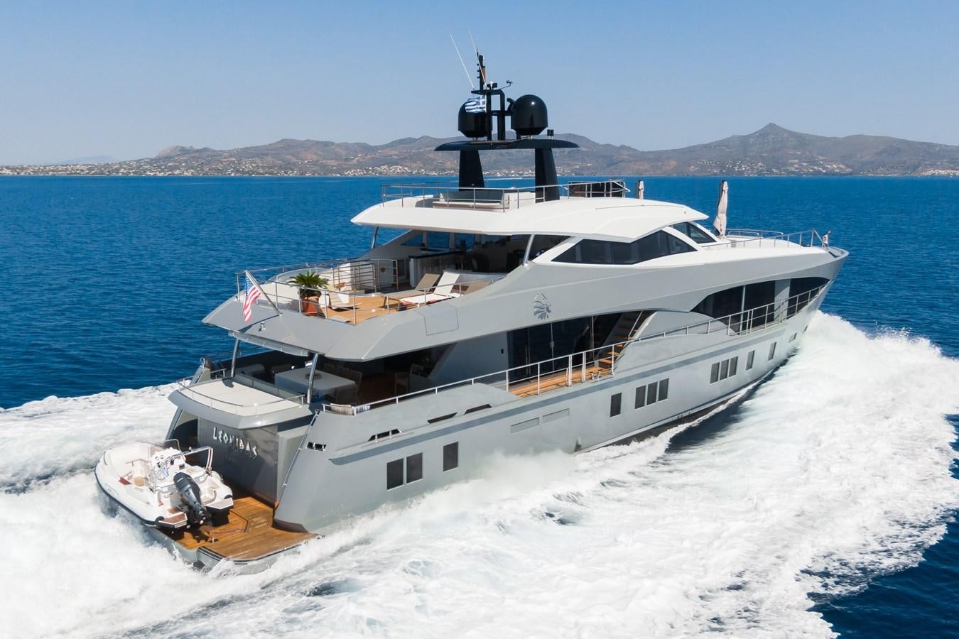 a boat on the water aboard LEONIDAS Yacht for Sale
