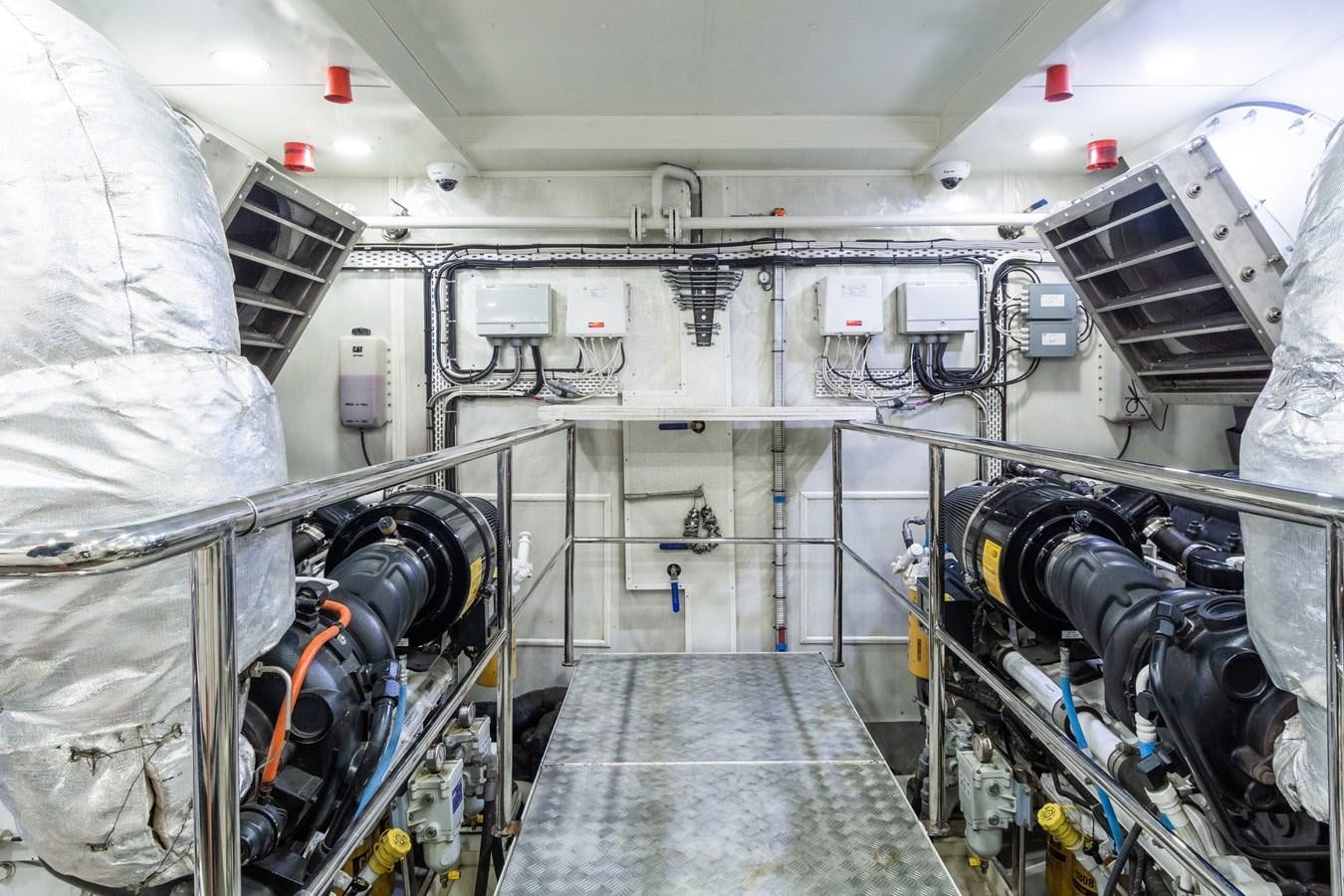 a room with machinery aboard LEONIDAS Yacht for Sale