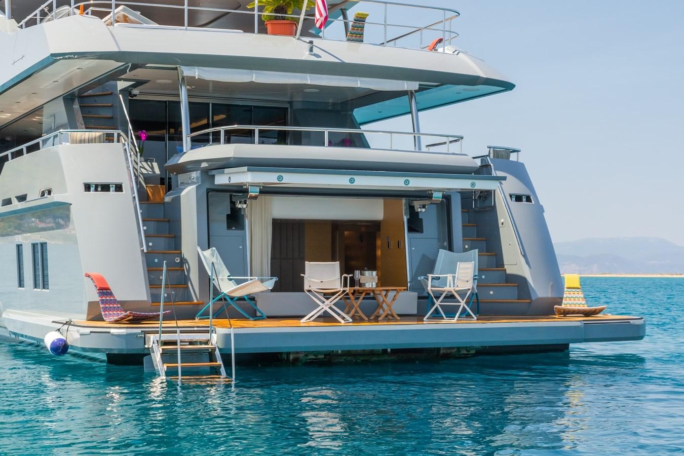 a boat on the water aboard LEONIDAS Yacht for Sale