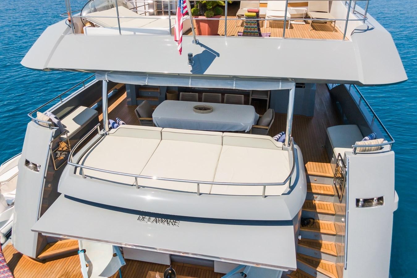 a boat with a staircase aboard LEONIDAS Yacht for Sale