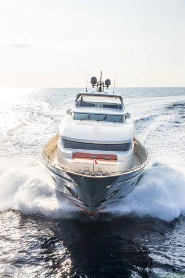 a boat in the water aboard Y42 Yacht for Charter