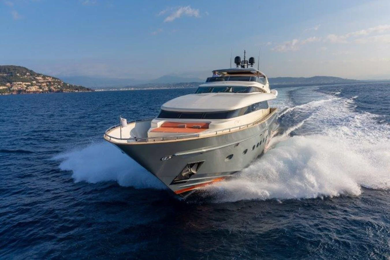 a boat on the water aboard Y42 Yacht for Sale
