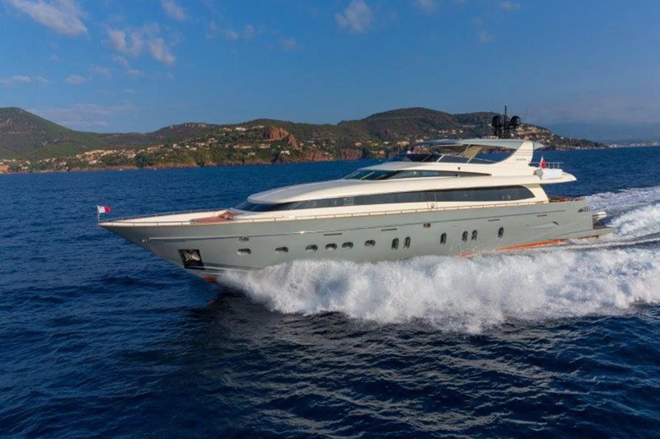 a boat on the water aboard Y42 Yacht for Sale