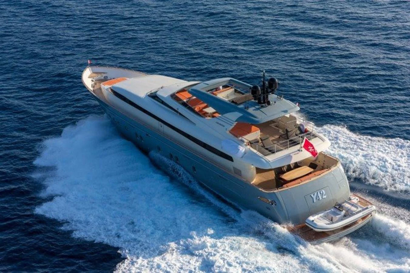 a boat on the water aboard Y42 Yacht for Sale