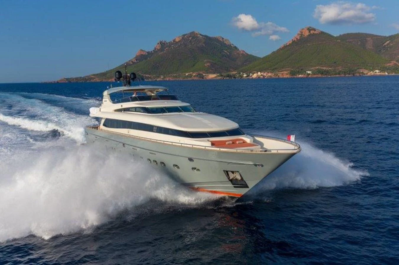 a boat on the water aboard Y42 Yacht for Sale