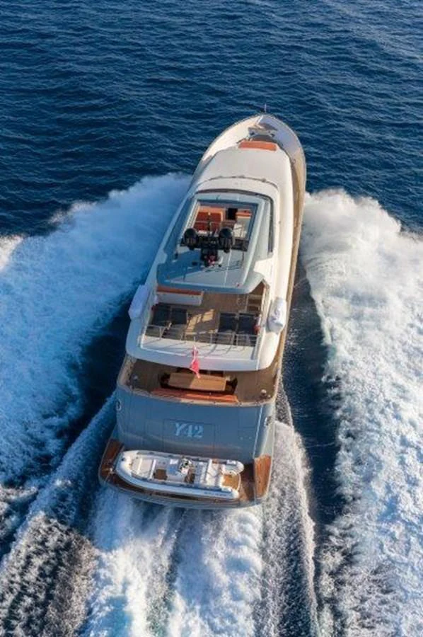 a boat on the water aboard Y42 Yacht for Sale