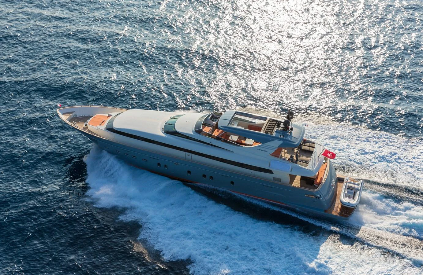 a boat on the water aboard Y42 Yacht for Charter