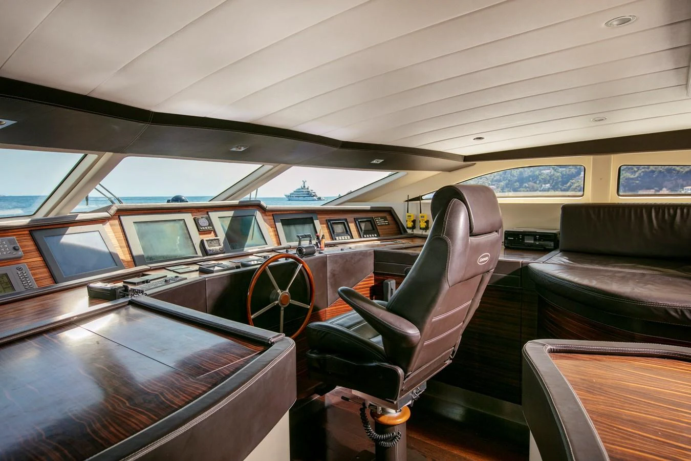 inside of a bus aboard Y42 Yacht for Sale