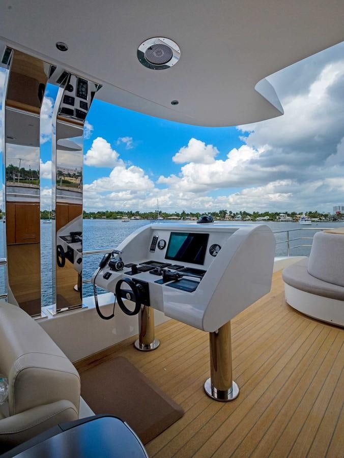 a boat on a deck aboard CYRA Yacht for Sale