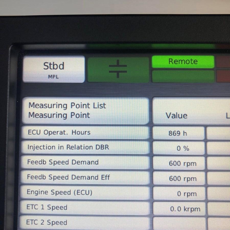 a screenshot of a computer aboard CYRA Yacht for Sale