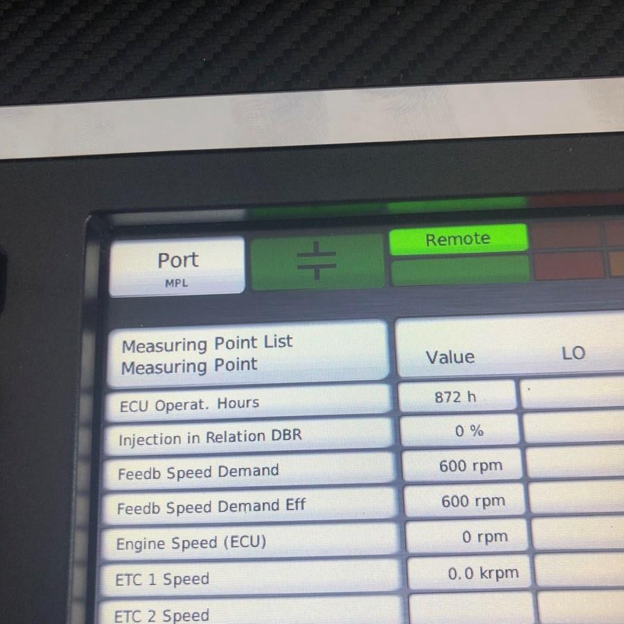 a screenshot of a computer aboard CYRA Yacht for Sale