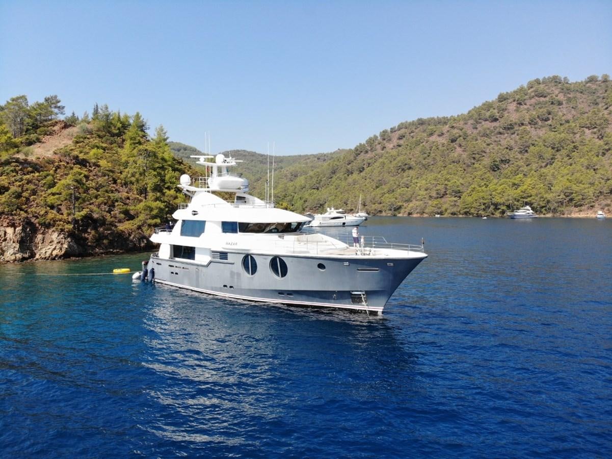 a boat on the water aboard NAZAR Yacht for Sale