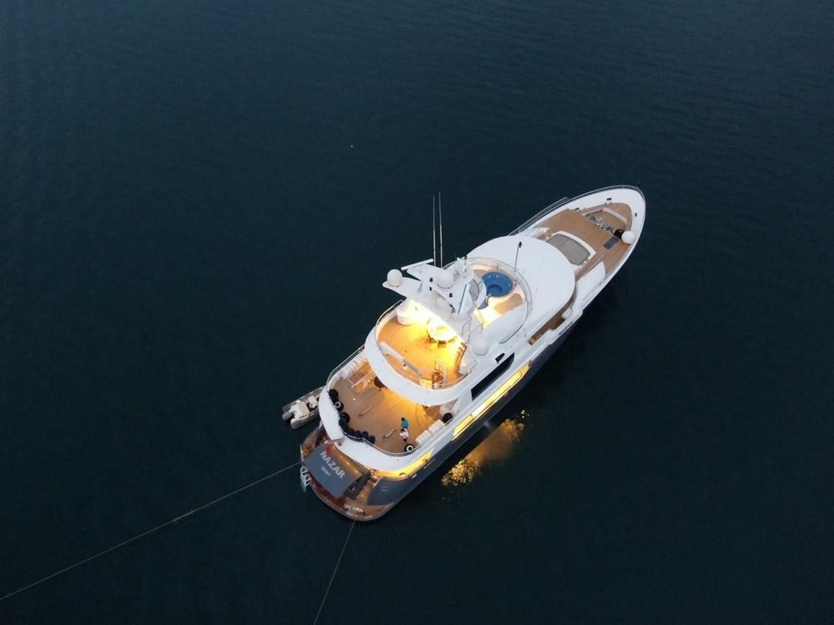 a space ship in the water aboard NAZAR Yacht for Sale
