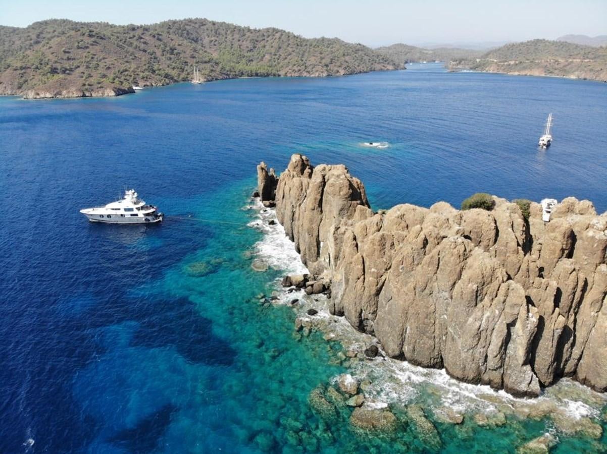 a boat sailing on the sea aboard NAZAR Yacht for Sale