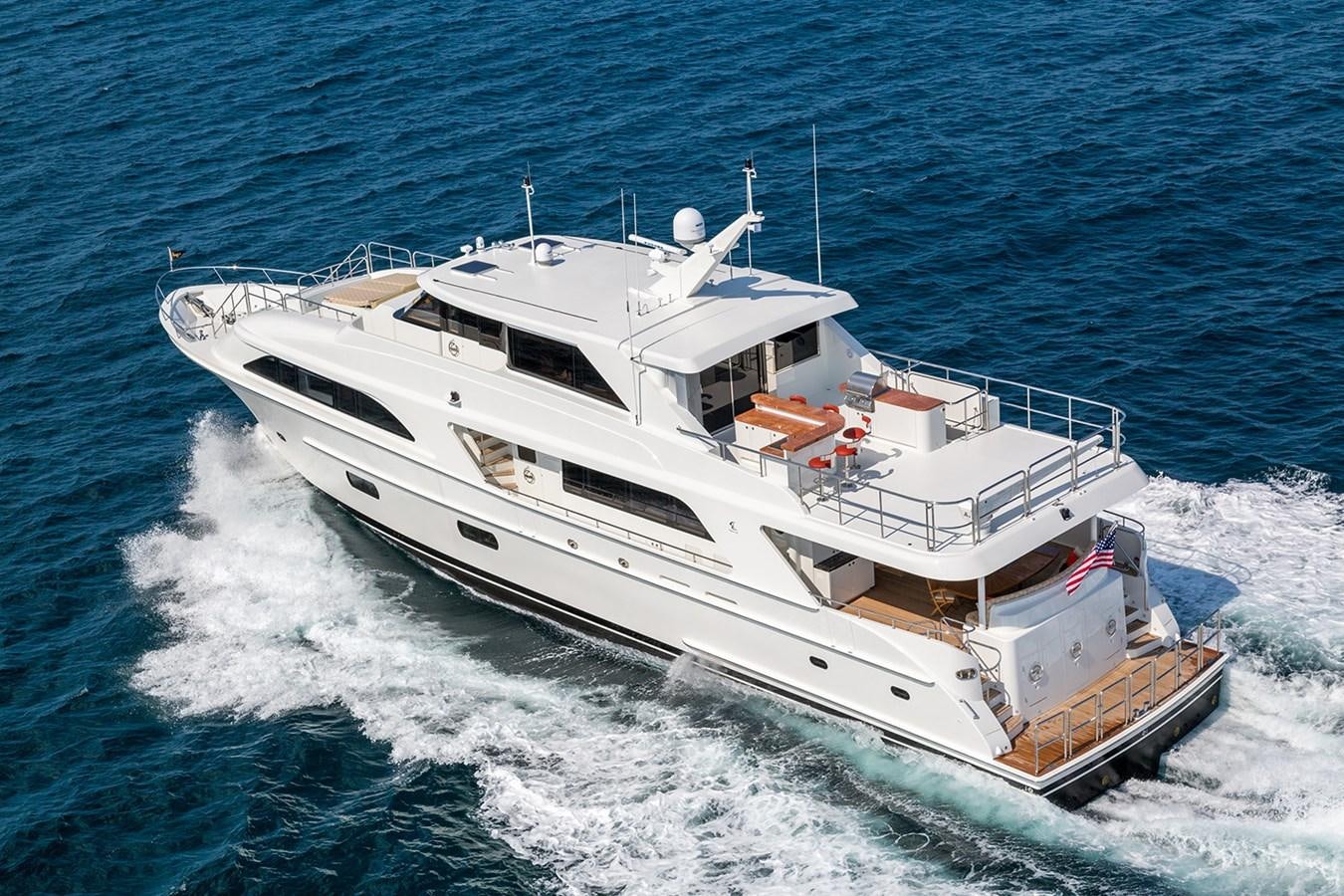 a large white ship aboard OUR TRADE Yacht for Sale