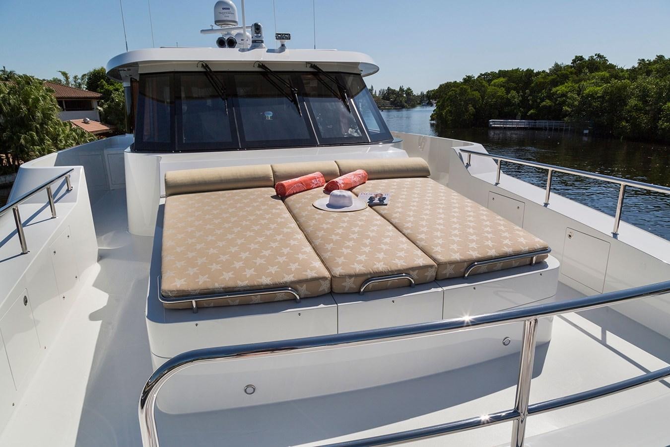 a boat on the water aboard OUR TRADE Yacht for Sale