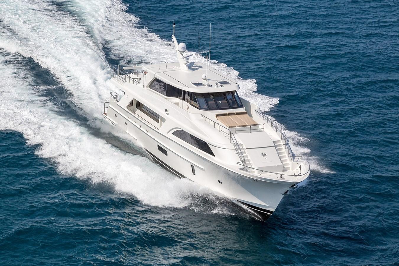 a large white ship aboard OUR TRADE Yacht for Sale