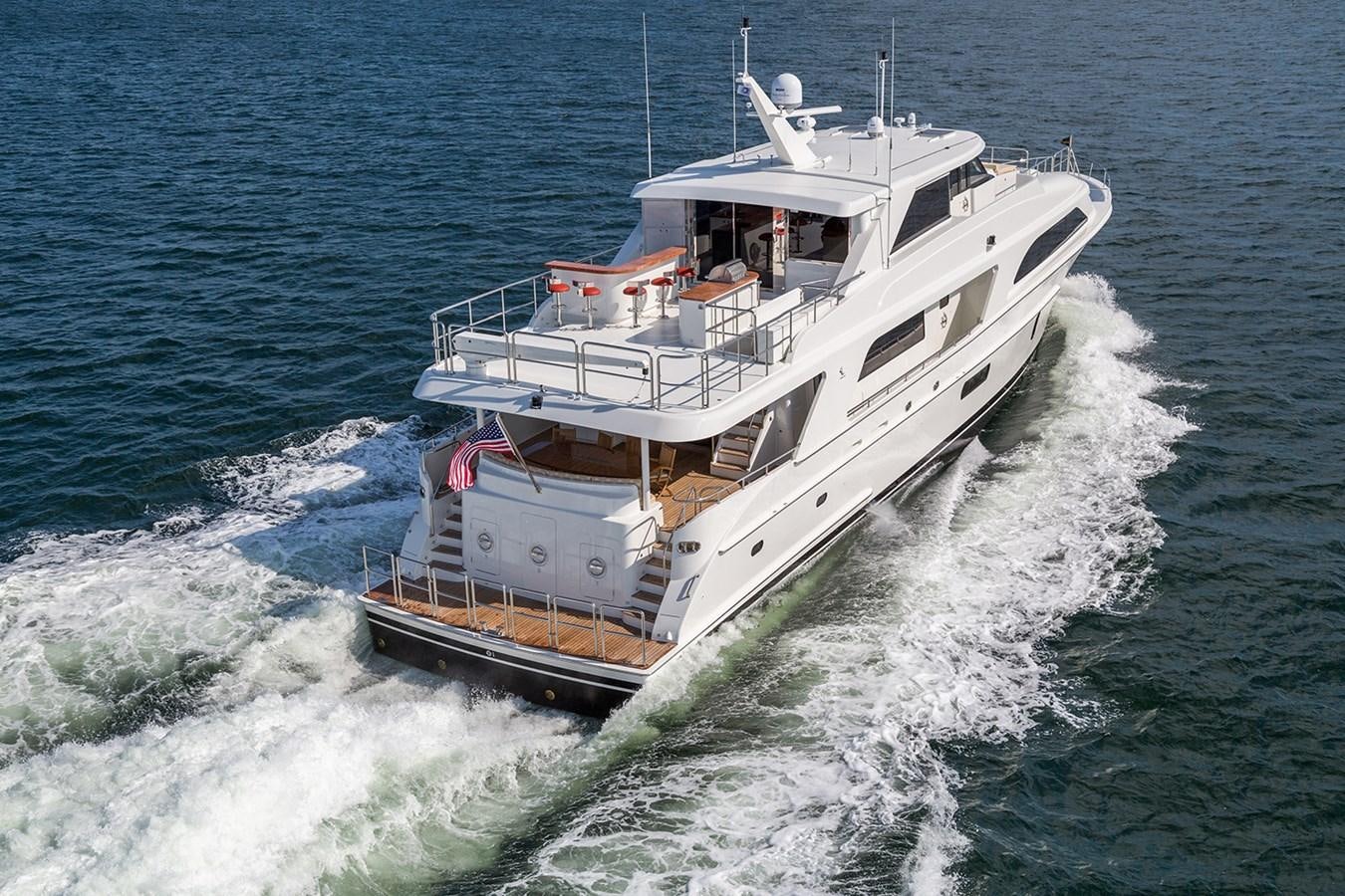 a boat on the water aboard OUR TRADE Yacht for Sale