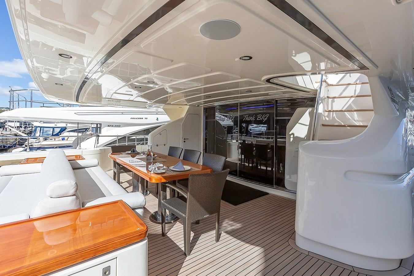 inside of a boat aboard THINK BIG Yacht for Sale