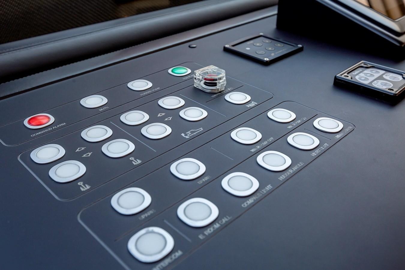 a close up of a keyboard aboard THINK BIG Yacht for Sale
