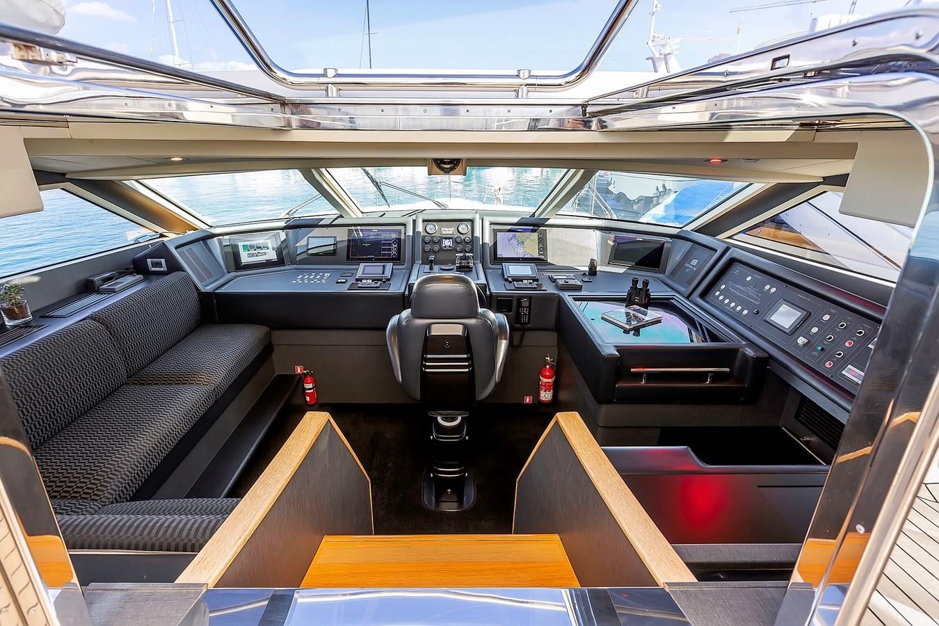 inside of a vehicle aboard THINK BIG Yacht for Sale