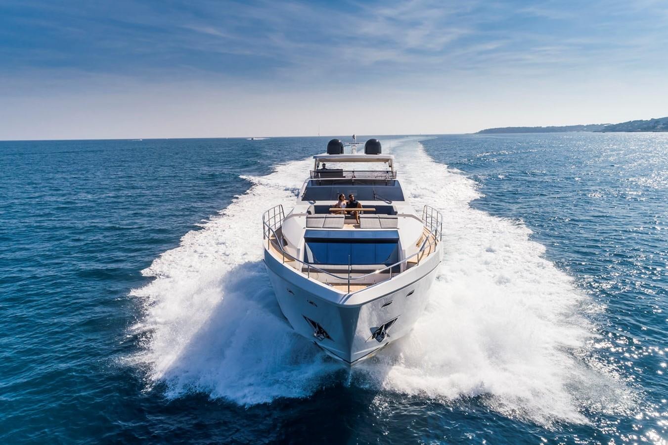a boat on the water aboard PEARL Yacht for Sale