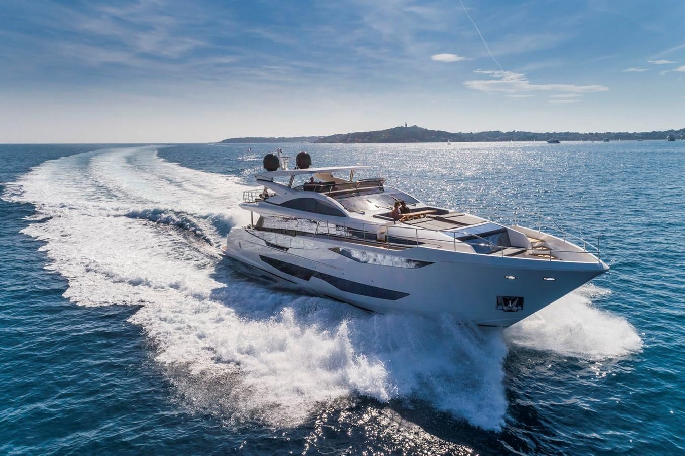 a boat on the water aboard PEARL Yacht for Sale