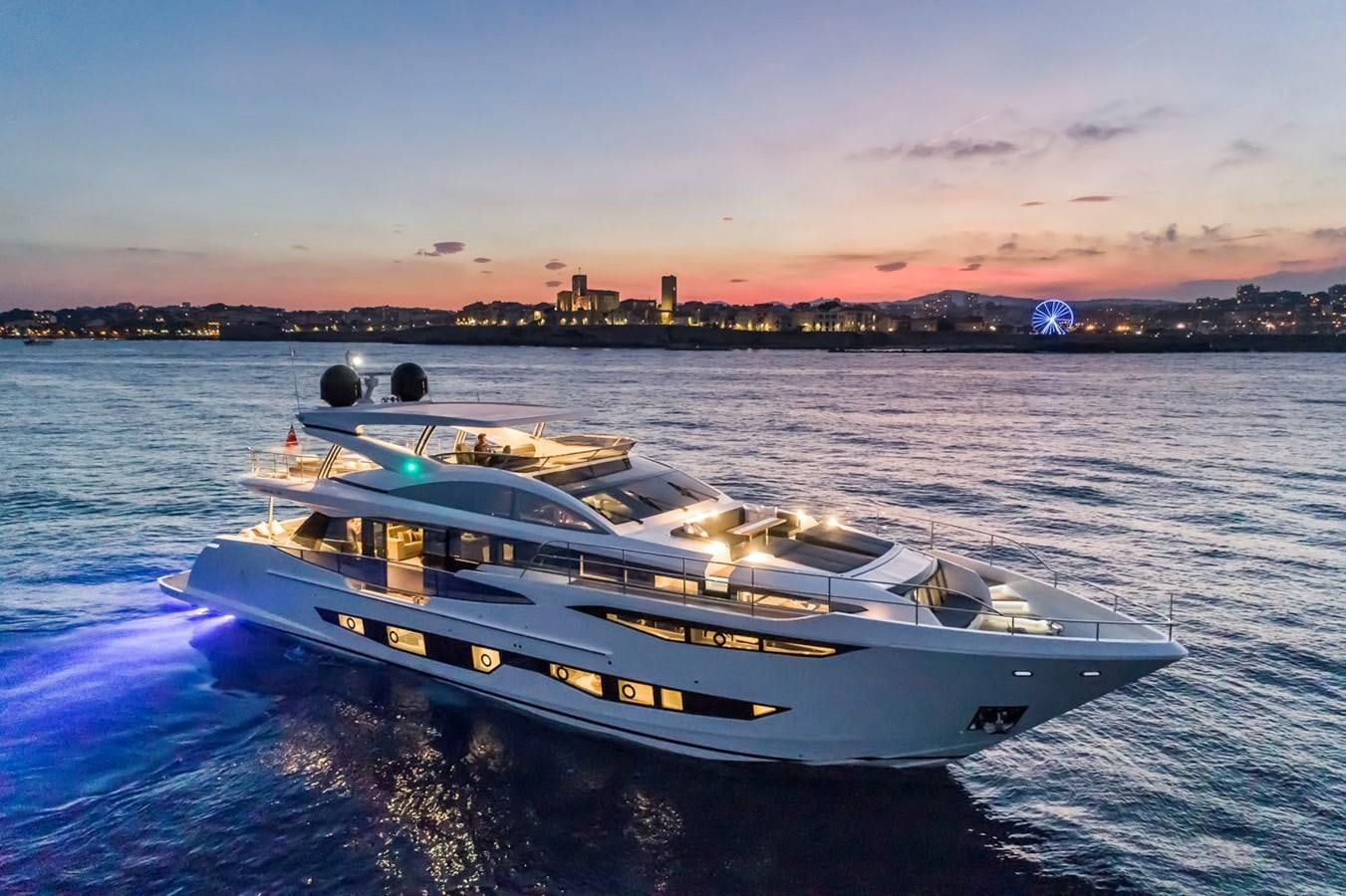 a boat on the water aboard PEARL Yacht for Sale