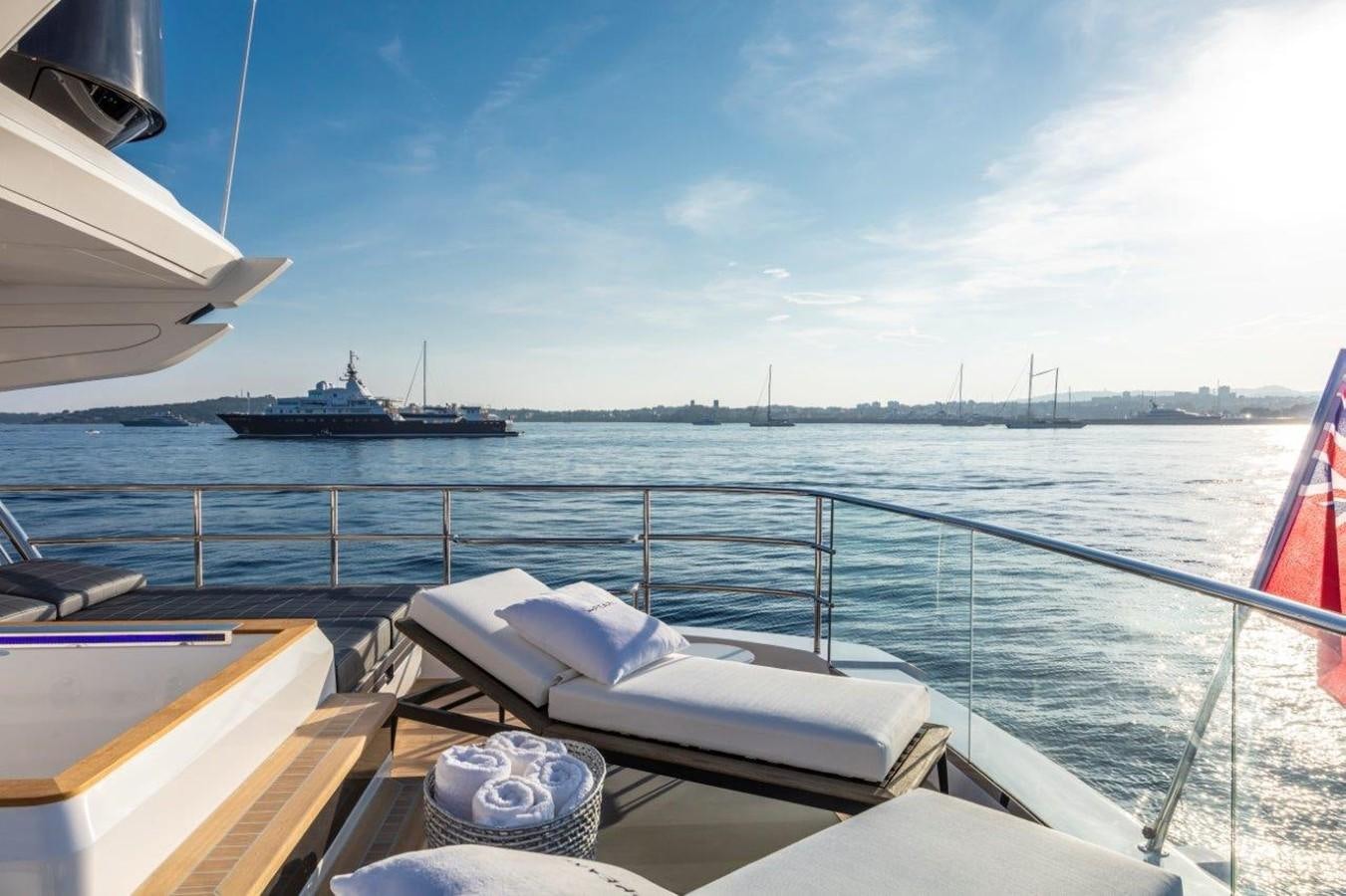 a boat on the water aboard PEARL Yacht for Sale