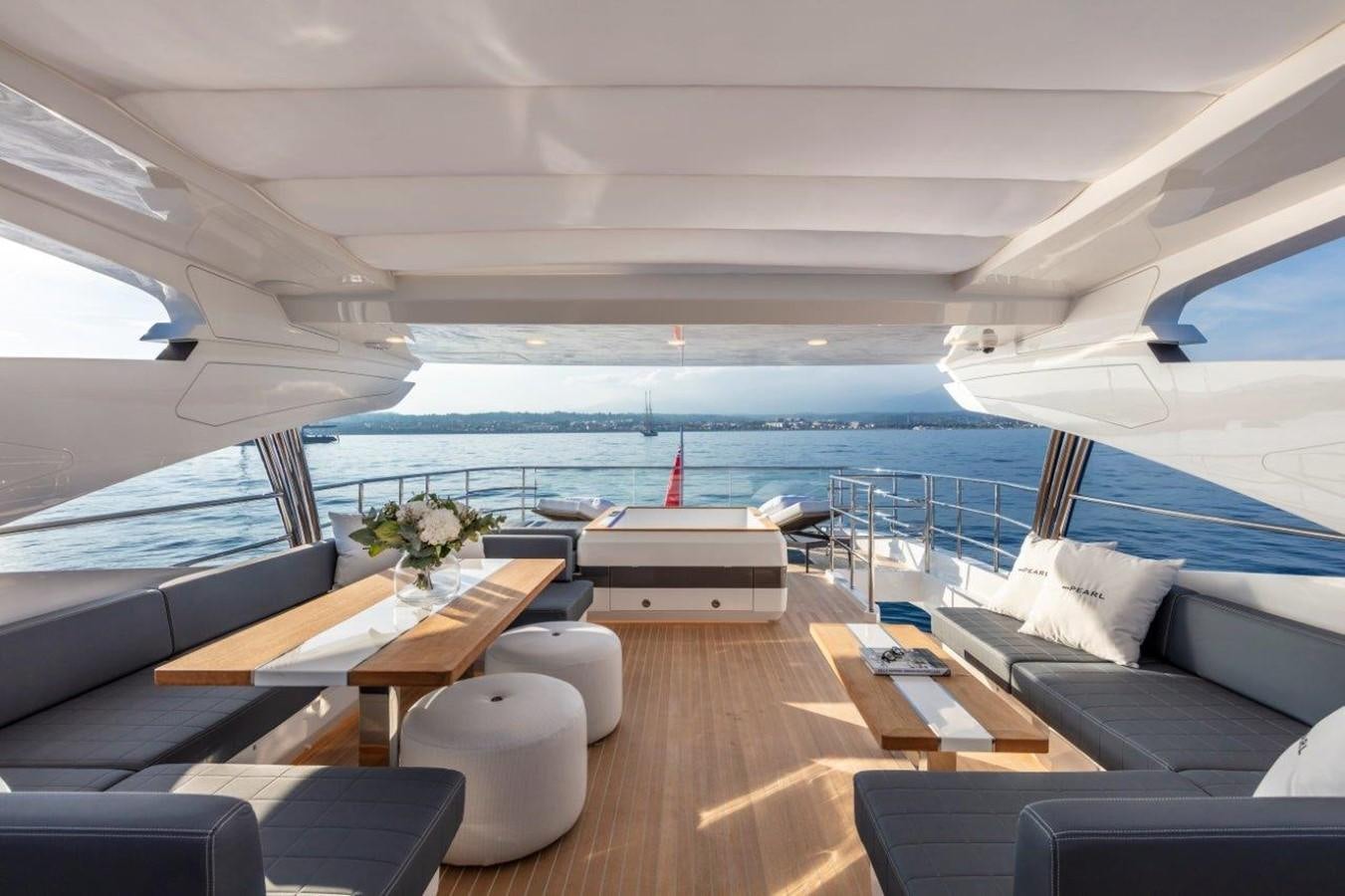 a boat on the water aboard PEARL Yacht for Sale