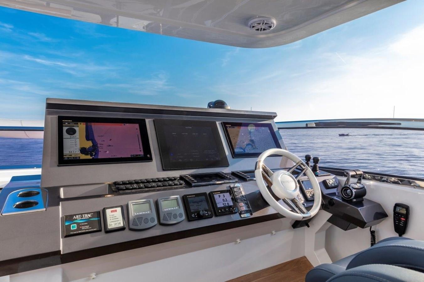 a control panel on a boat aboard PEARL Yacht for Sale