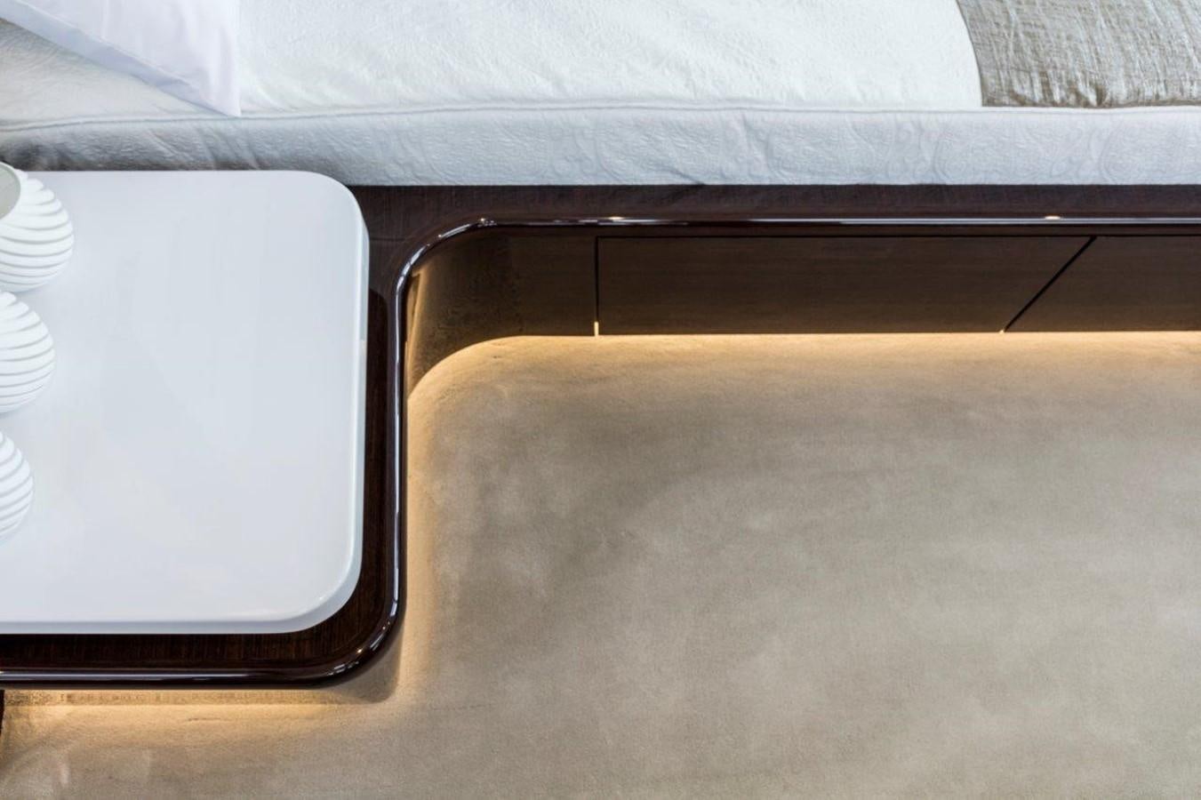 a close-up of some luggage aboard PEARL Yacht for Sale