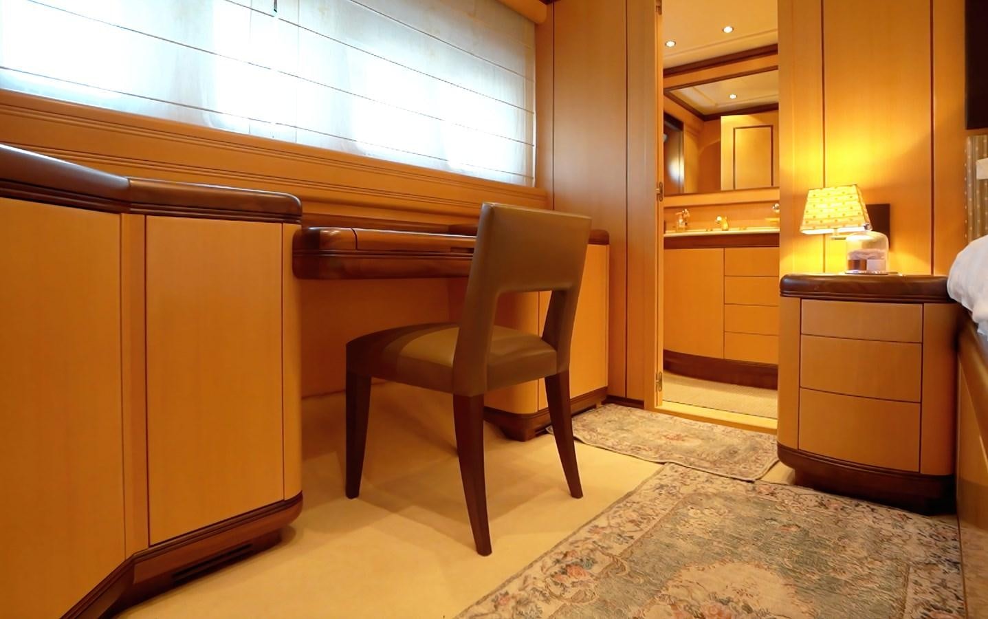 a chair in a room aboard LITTLE ZOE Yacht for Sale