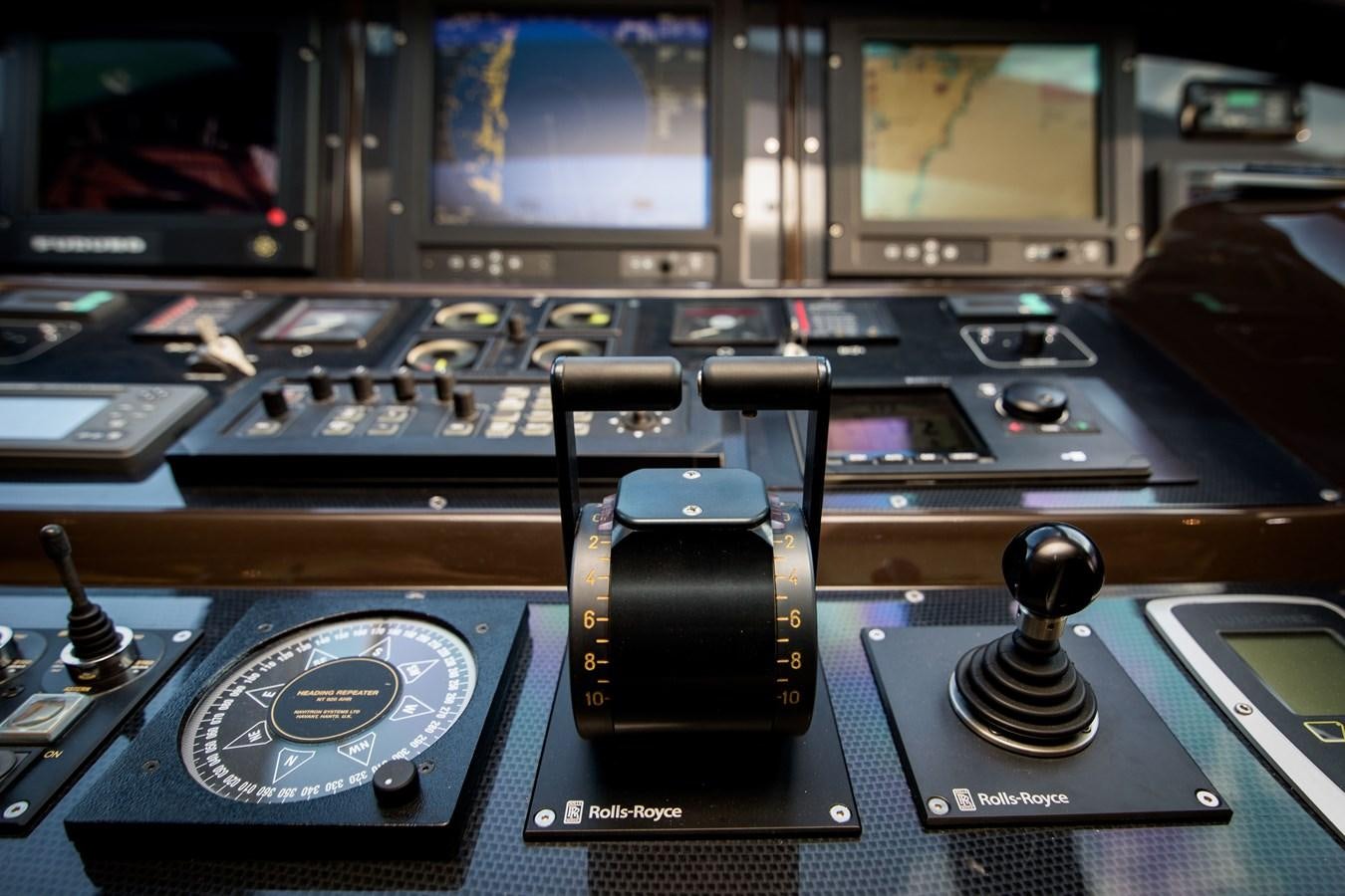 a black and silver electronic device aboard LITTLE ZOE Yacht for Sale
