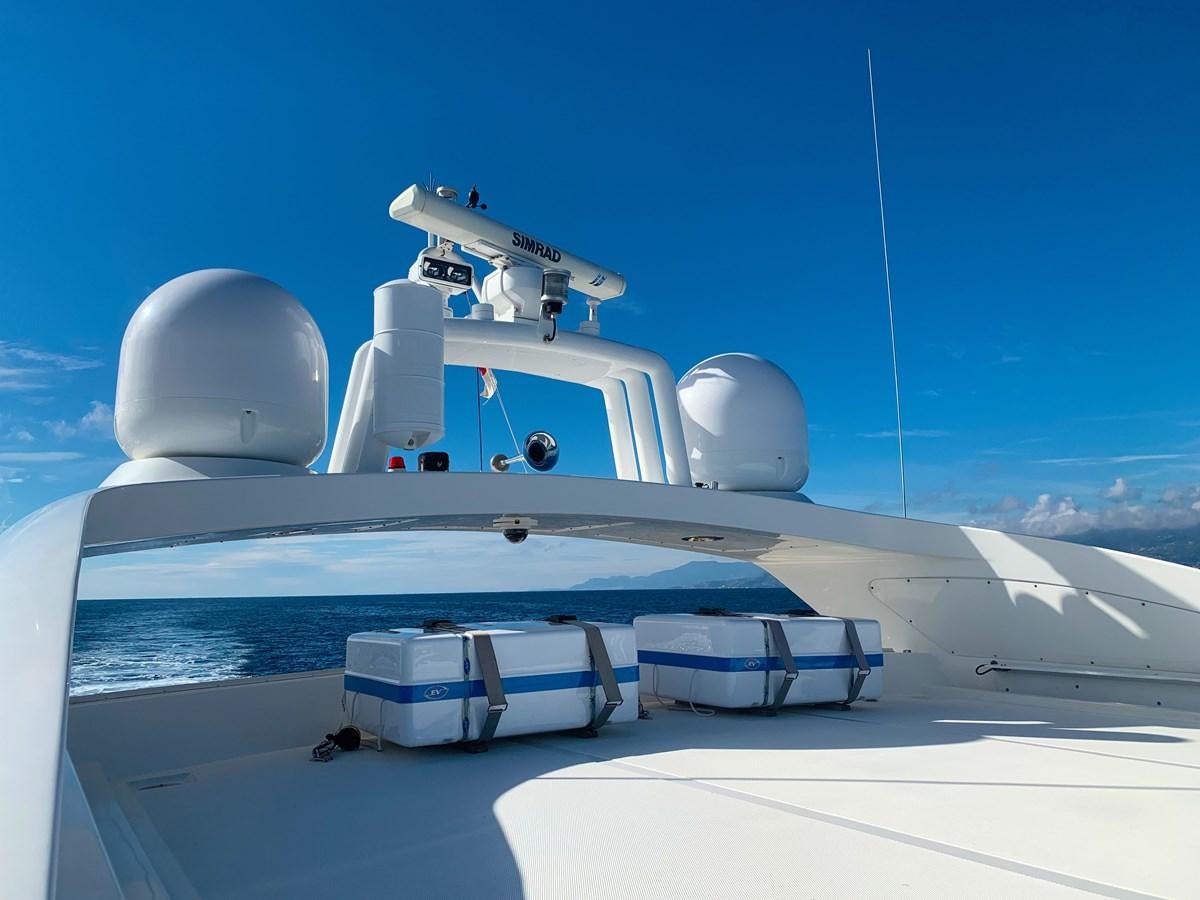 a close-up of a satellite aboard LITTLE ZOE Yacht for Sale