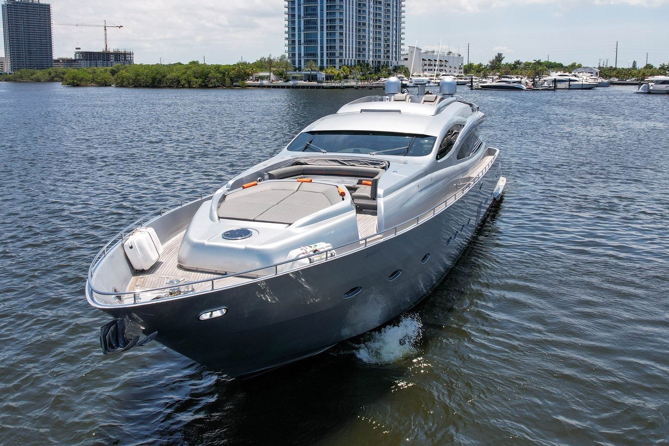 a boat on the water aboard SHADOW Yacht for Sale