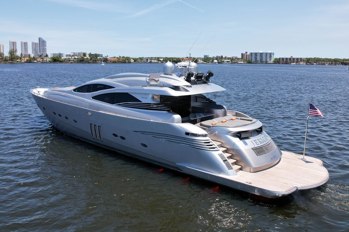 a boat on the water aboard SHADOW Yacht for Sale