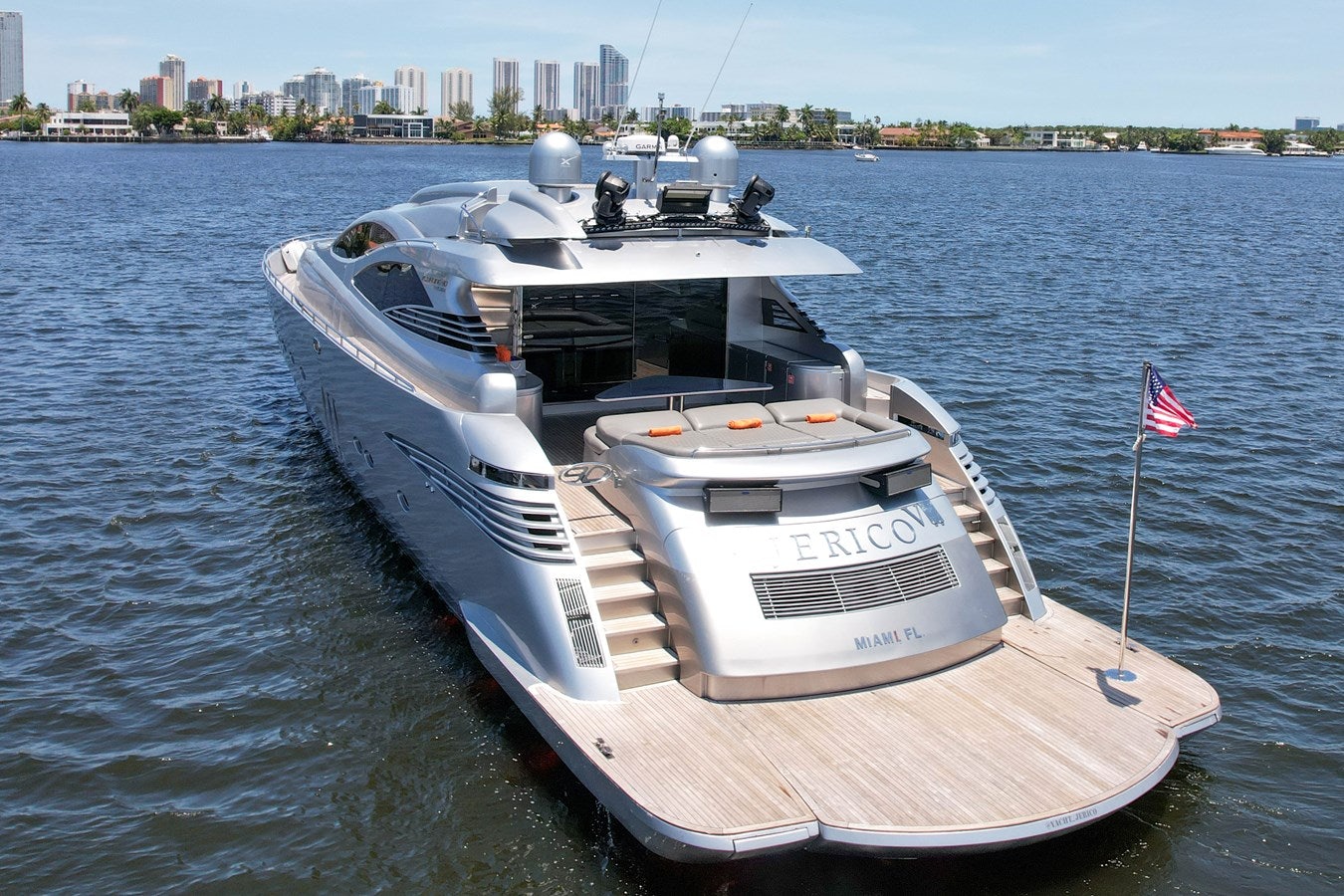 a boat on the water aboard SHADOW Yacht for Sale