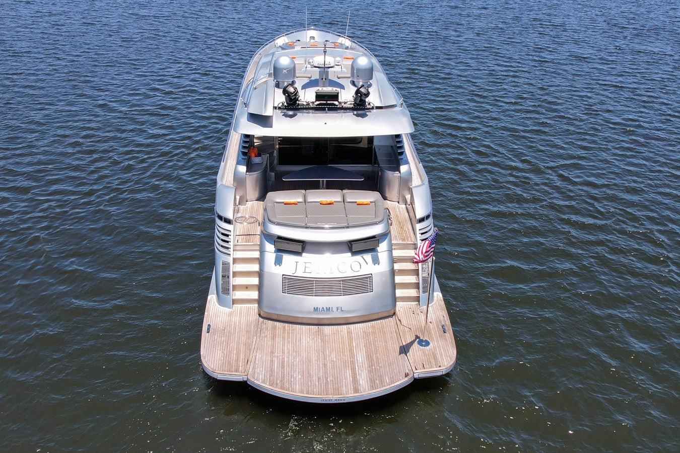 a boat on the water aboard SHADOW Yacht for Sale
