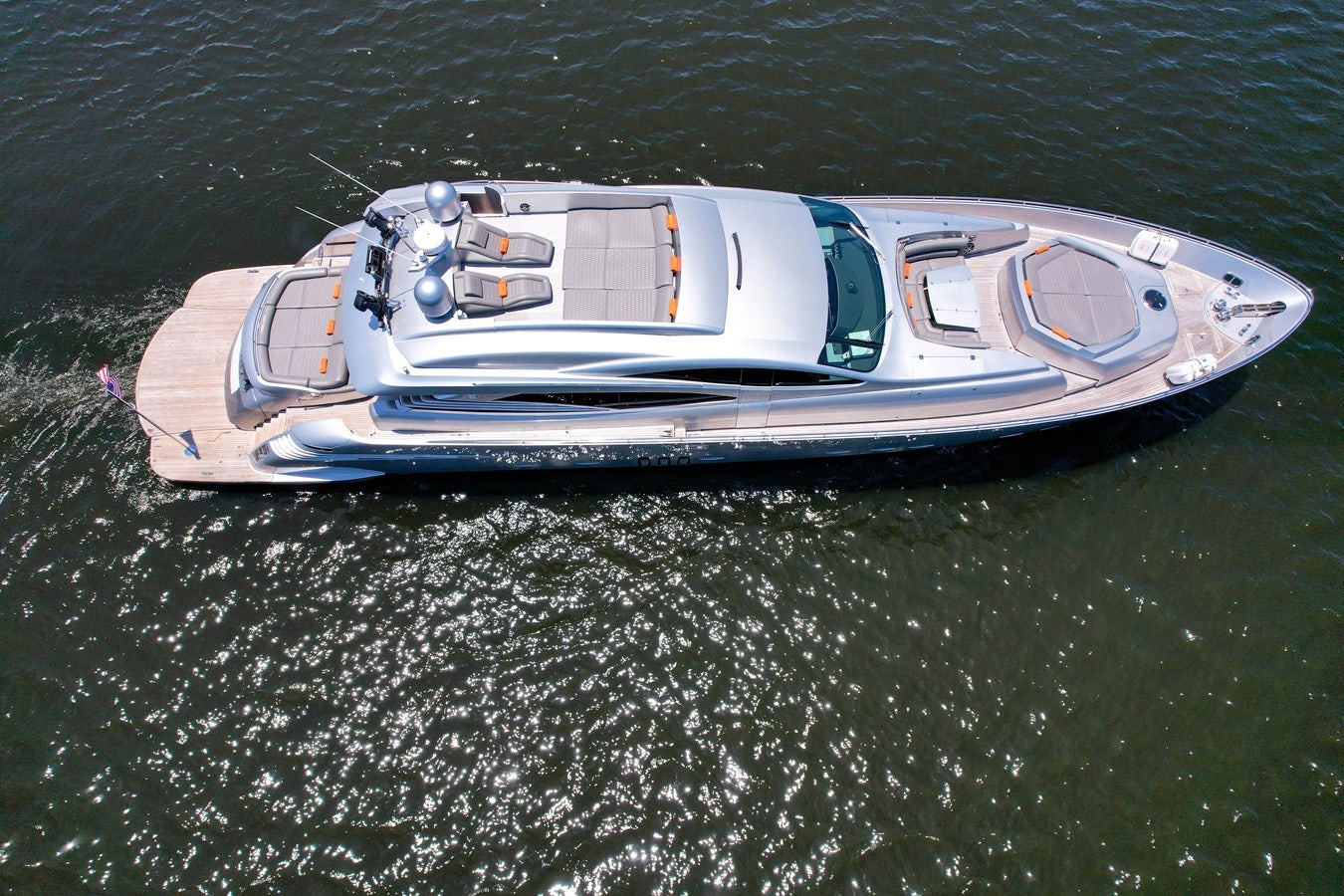 a car driving on a road aboard SHADOW Yacht for Sale