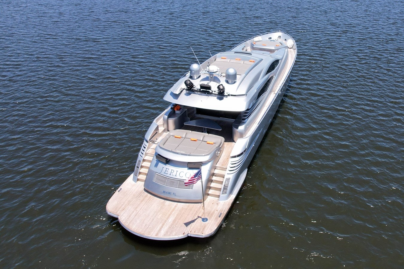 a boat on the water aboard SHADOW Yacht for Sale