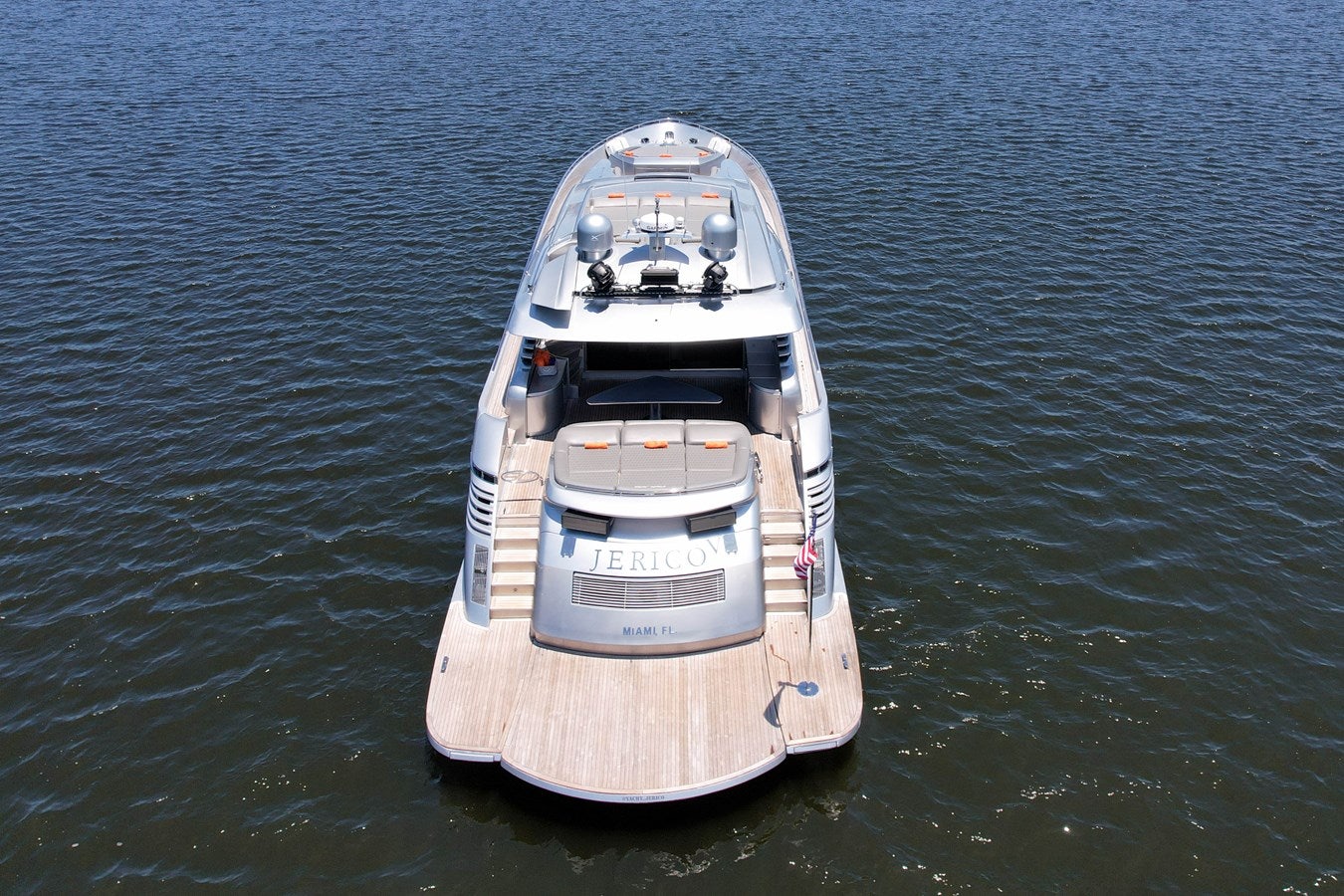 a boat on the water aboard SHADOW Yacht for Sale