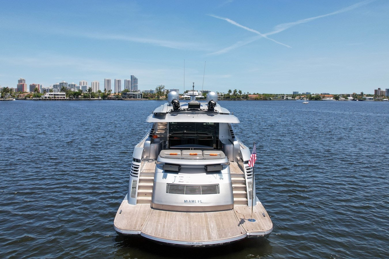 a boat on the water aboard SHADOW Yacht for Sale