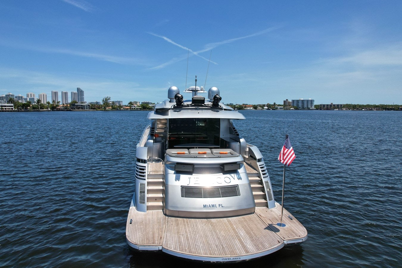 a boat on the water aboard SHADOW Yacht for Sale