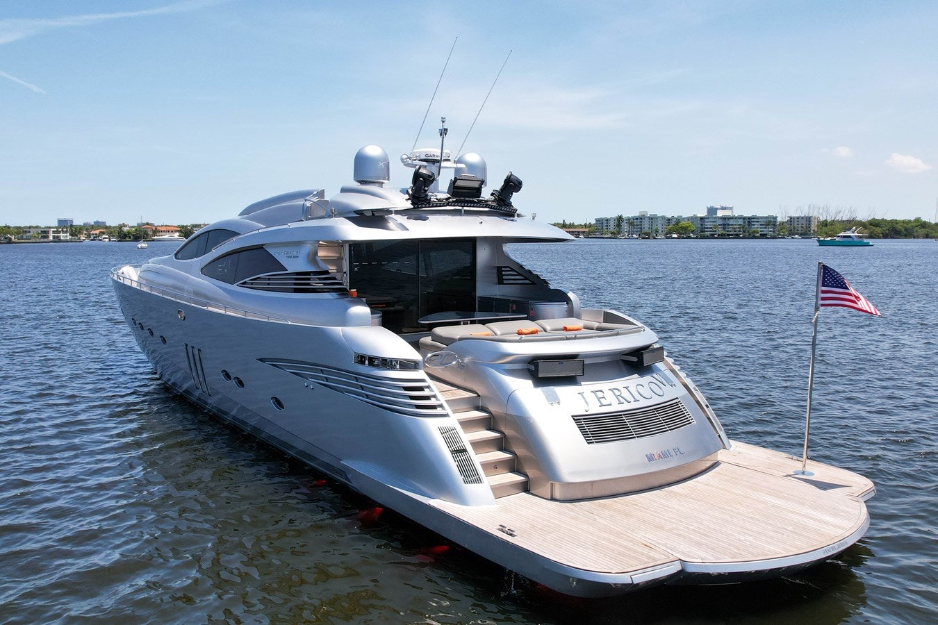 a boat on the water aboard SHADOW Yacht for Sale