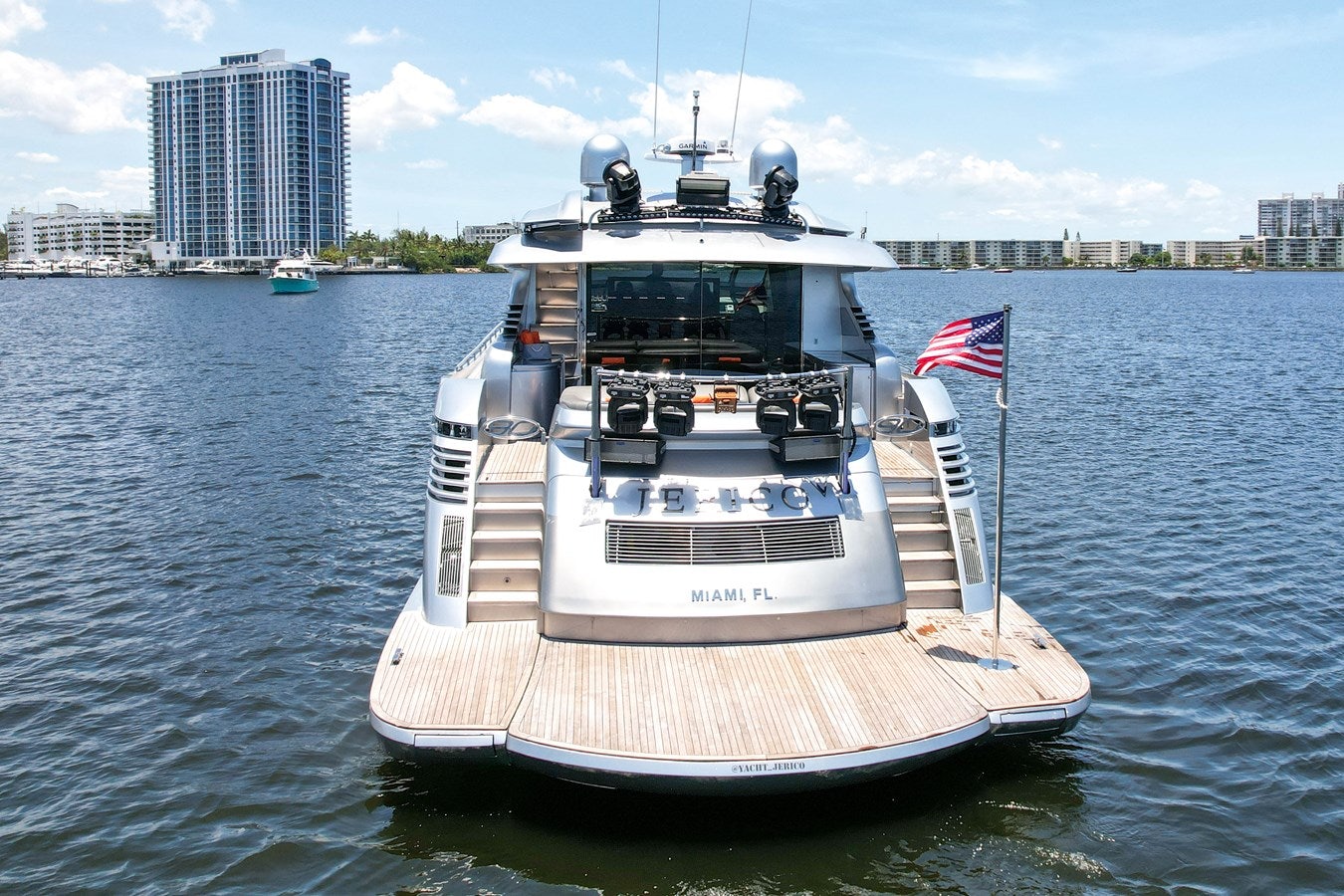 a boat on the water aboard SHADOW Yacht for Sale