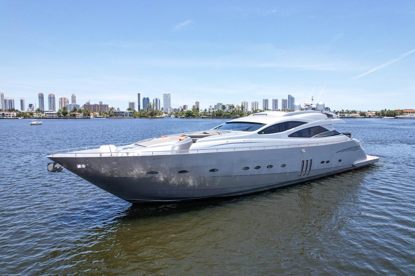a yacht on the water aboard SHADOW Yacht for Sale