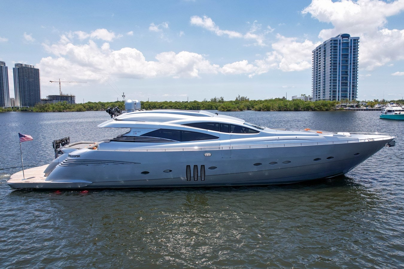 a boat on the water aboard SHADOW Yacht for Sale