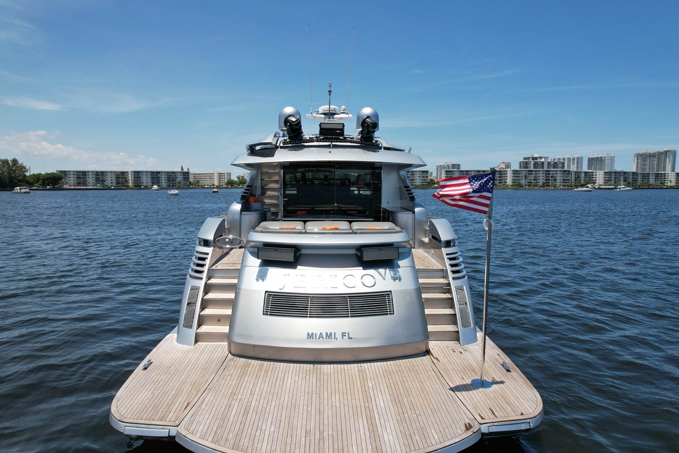 a boat on the water aboard SHADOW Yacht for Sale