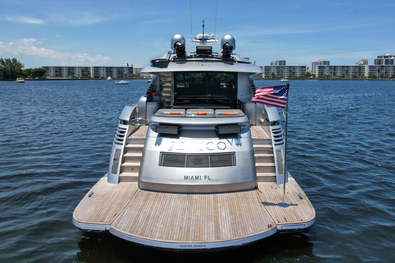 a boat on the water aboard SHADOW Yacht for Sale